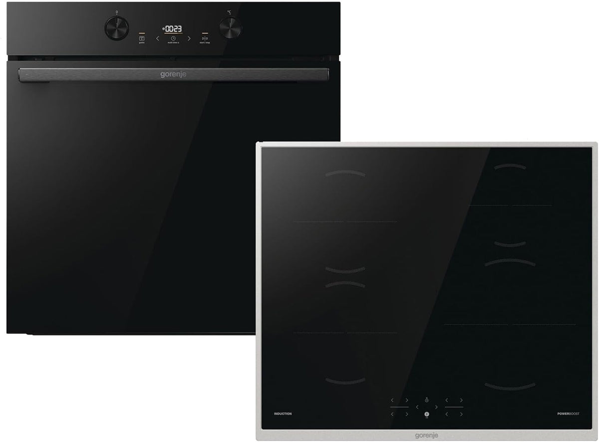 Gorenje Backofen, Schwarz, Dark Pepper Set PID - BPS6737E04DBG + Induktionskochfeld