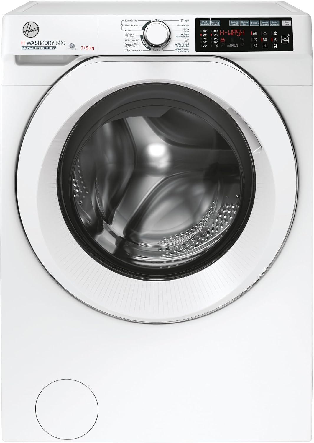 Hoover Waschtrockner, 5 kg, Weiß, 7/ H-WASH&DRY 500 HDQ 475AMC-84