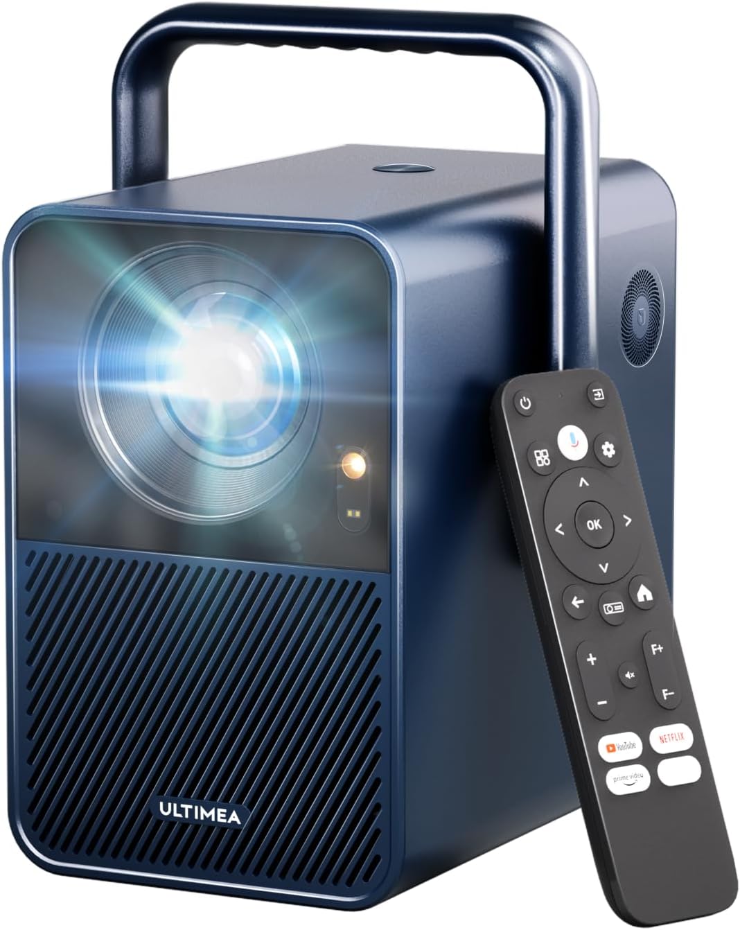 ULTIMEA Beamer, Schwarz, Android TV 11.0 Offizielle mit Netflix, True 4K Heimkino 1000 ANSI-Lumen Unterstützung
