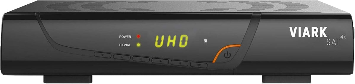 VIARK Fernseher, Schwarz, Sat 4K 2160p H.265 digitaler Multistream, Apps, DVB-S2X, HDMI, USB 2.0, Ultra HD)