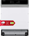 Telefunken Geschirrspüler, 60 cm, Silber, G-ET-6014-C-I teilintegriert 12 Maßgedecke