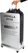 Gewerbliche Regenschirmtrockner, Schwarz, Regenschirm-Trocknungsmaschine mit Wasserwanne
