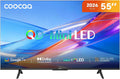 Fernseher, 55 Zoll, Schwarz, Smart TV, coocaa QD-Mini LED TV, 4K Smart TV mit Google TV, Entspiegeltes Display