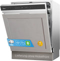 Midea Geschirrspüler, 60 cm, Silber, Spülmaschine Teilintegriert Einbau EEK B