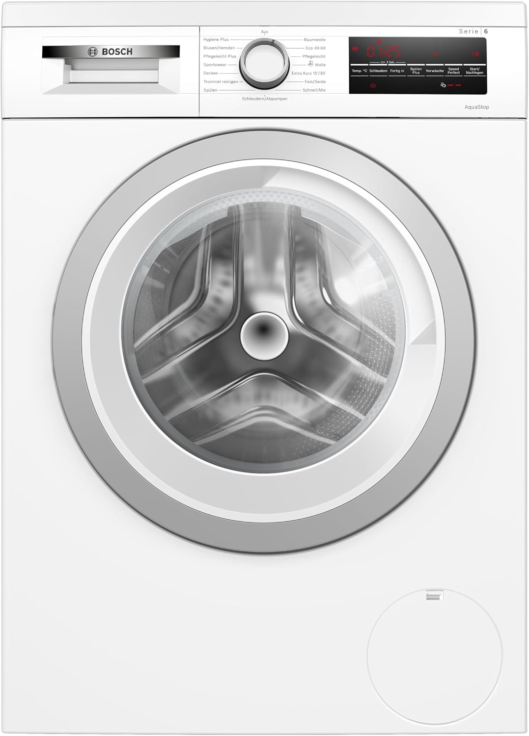 Bosch Waschmaschine, 9 kg, Weiß, WUU28T42 Serie 6, 1400 U/m