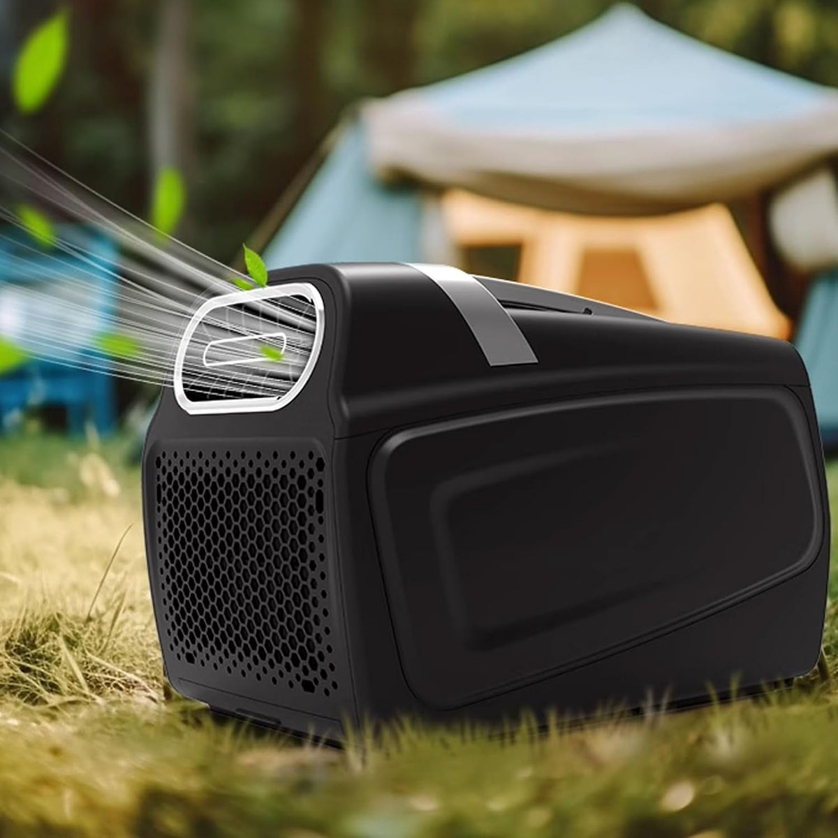 Mobiles Klimagerät, Weiß, Tragbare Klimaanlage, kein Fenster nötig, Smart Air Cooler für kleine Räume Camping mit LED-Anzeige
