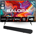 SALORA Fernseher, 40 Zoll, 80 W, Schwarz, Smart TV, Smart TV Full HD LED mit Android TV & 2.1 SBO680 Soundbar, HDR10