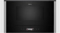 NEFF Mikrowelle, 40 x 60 cm, Silber, NR4WR21N1, Einbau-, Integrierbare ohne Grill, Full Touch TFT-Display, Automatikprogramme