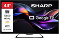 SHARP Fernseher, 43 Zoll, Schwarz, Smart TV, 43HR7765E QLED Google TV 4K UHD Smart TV 144 Hz HDR