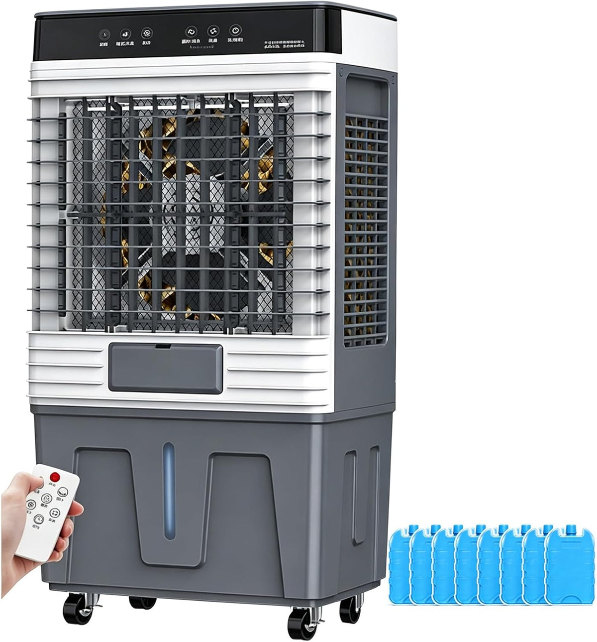 Klimaanlage Mobiles Klimagerät, 200 W, Weiß, Mobil 120° Oszillation Leiser Luftkühler Tragbar