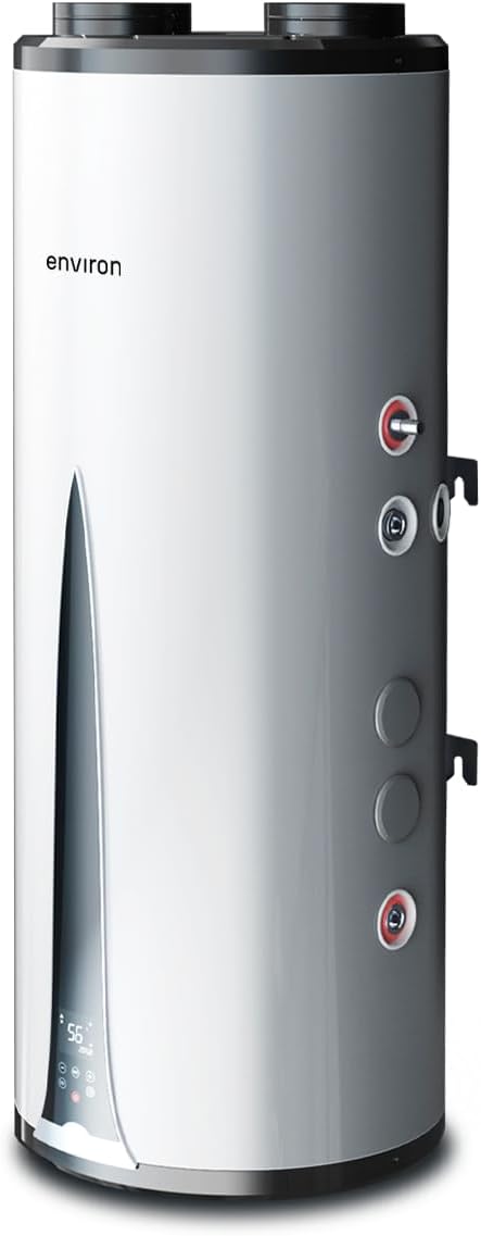 ENVIRON Warmwasser-Wärmepumpe, 80l, Schwarz, AquaBoost A+ Brauchwasserwärmepumpe