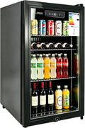 freistehend Weinkühlschrank, Weiß, & Unterbau Getränkekühlschrank, Dreifach verglaste Glastür, LED-Display & Innenbeleuchtung