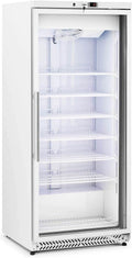 Royal Gefrierschrank, 580 L, 492 W, Weiß, Catering RCLK-F590GB Glastür Silbern Kältemittel R290