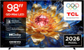 TCL Fernseher, 98 Zoll, Schwarz, Smart TV, 98T8D QD-Mini LED, 4K Smart TV, Google TV, 144 Hz