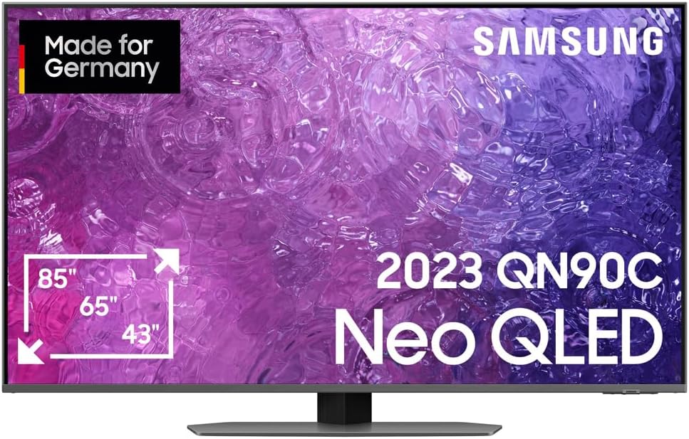 Samsung Fernseher, 55 Zoll, Schwarz, Smart TV, Neo QLED 4K QN90C (GQ55QN90CATXZG, Deutsches Modell), Neo Quantum HDR+