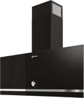 Bauknecht Dunstabzugshaube, 90 cm, Schwarz/Silber, DBHVA 92F LM K Kopffrei- / / Für Abluft- und Umluftbetrieb, 1 kWh/LED / 3 Leistungsstufen