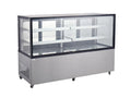 Wohnzimmerschrank HENDI, 1210 mm, 610 L, 230 V, 490 W, Weiß, Kühlvitrine, mit 2 Regalen, Displaykühlschrank, Kuchenvitrine
