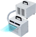 Split-Klimaanlage, 1300 W, Weiß, Mini Quiet Smart Air Conditioner für draußen mit Timer und, schnelle Kühlung Luftkühler für Camping
