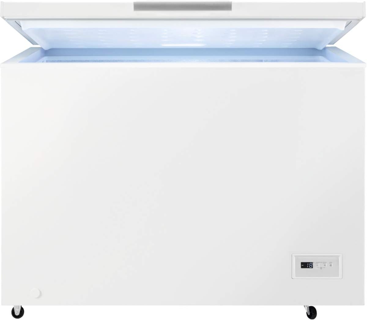 Zanussi Gefriertruhe, 308 Liter, Weiß, ZCAN31FW1, Fassungsvermögen, 3 Körbe, Inverter-Kompressor, schnelles Einfrieren