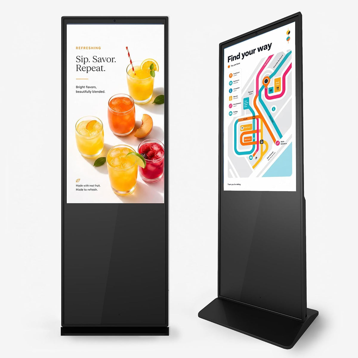 Xoro Digital-Signage-Display, Schwarz, MegaPAD Signage 43T 43' Full-HD Digital Signage, Touch, Android 11