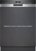 Siemens Geschirrspüler, Silber, SN55ZS49CE iQ500 Teilintegrierter, 75 kWh, 14 MGD, Zeolith Trocknung, Smart Home kompatibel via Home Connect