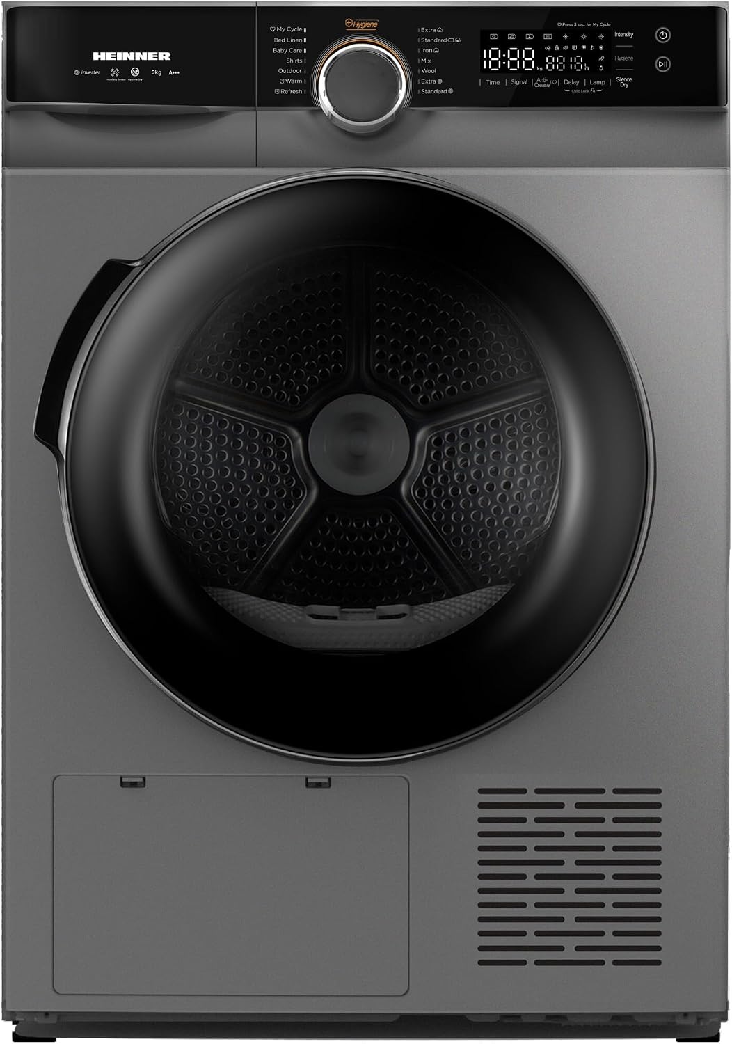 HHPD Wärmepumpentrockner, 10 kg, Weiß, M9K3SA+++, Energieeffizienzklasse D, LED-Display, Sensor-Trocknung, 15 Programme