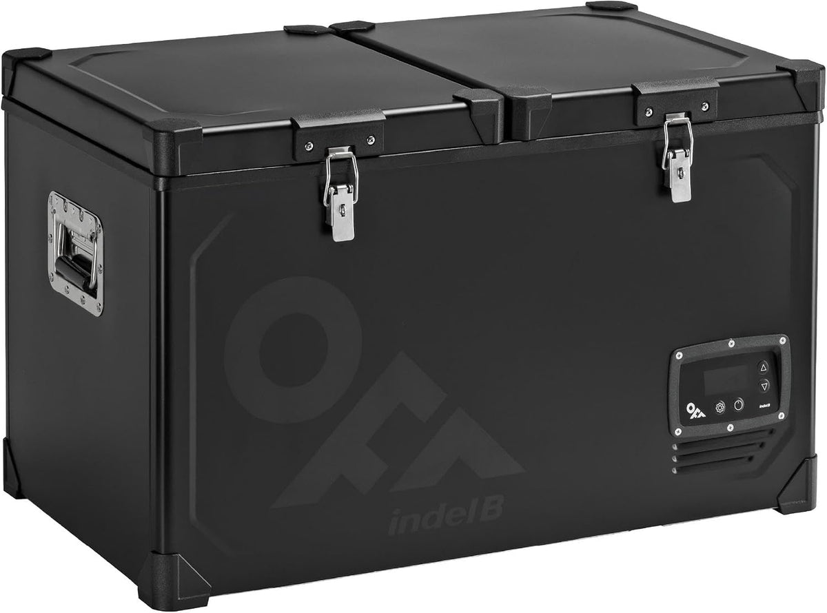 Indel Kühlschrank, 24 V, 45 L, 60 L, 71 L, Weiß, B Steel, Kompressor-Kühlbox & Gefrierbox 12/ DC, Kapazität / (2 Zonen) /