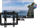 SYLVOX Fernseher, 22 Zoll, Schwarz, 12 Volt TV, Camping Travel, 1080P Smart Android TV integriertem DVD-Player