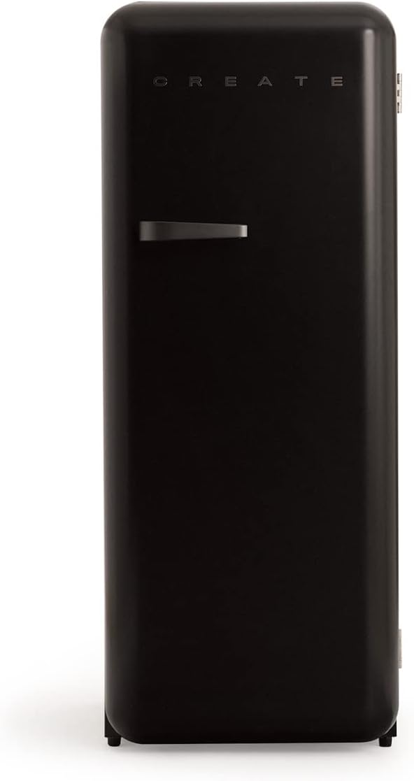CREATE Gefrierschrank, 60 x 60 x 150 cm, 281 l, 102 W, Schwarz, geringer Verbrauch, 150 cm, 3 Regale, Temperaturregler