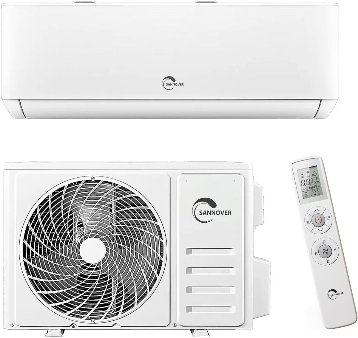 Reversible Split-Klimaanlage, 5,1 kW, Weiß, Split-Wandklimaanlage (Heizen/Kühlen) / 18000 BTU Osmozra