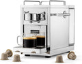 Die Kaffeemaschine, Silber, Original 2, Nespresso® kompatible Kapselmaschine, Espressomaschine aus Edelstahl, skandinavisches Design