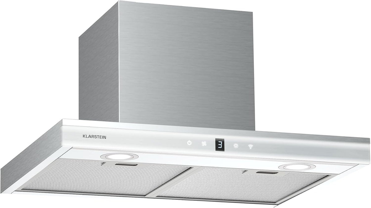 Klarstein Dunstabzugshaube, 60 cm, 690 m, 110 W, Schwarz, Auriana - Wandhaube, ³/h Luftdurchsatz, A+ Energieeffizienz