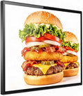 Digital-Signage-Display, Rahmen aus Aluminiumlegierung, Schwarz, Werbedisplay, Wandmontiertes Digitales Menüboard für Restaurants