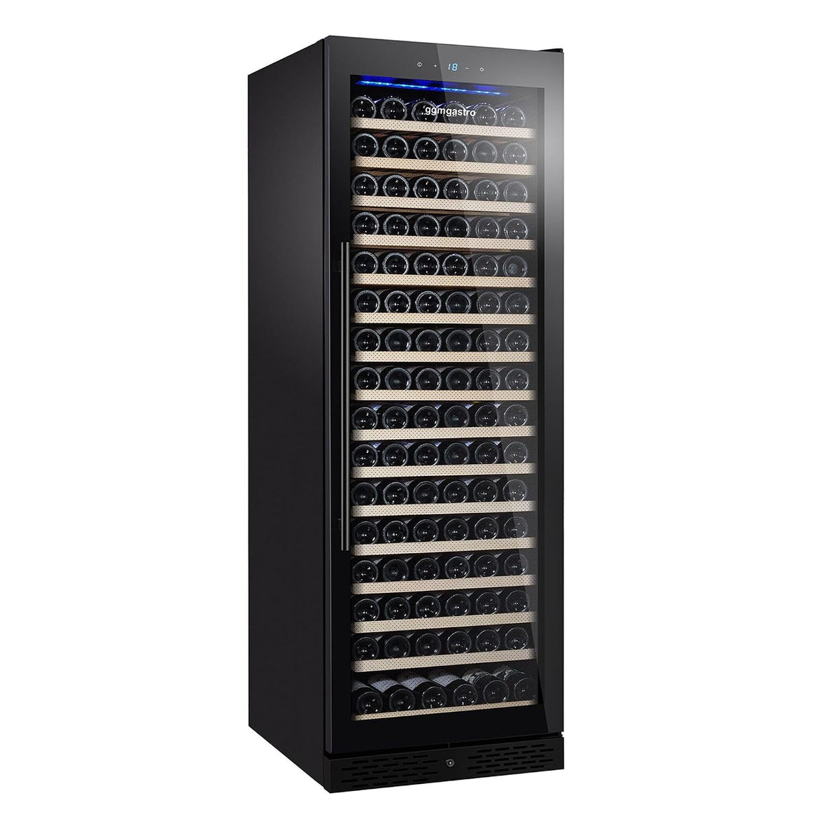 GGM Weinkühlschrank, 450 L, Schwarz, Gastro 1 Klimazone