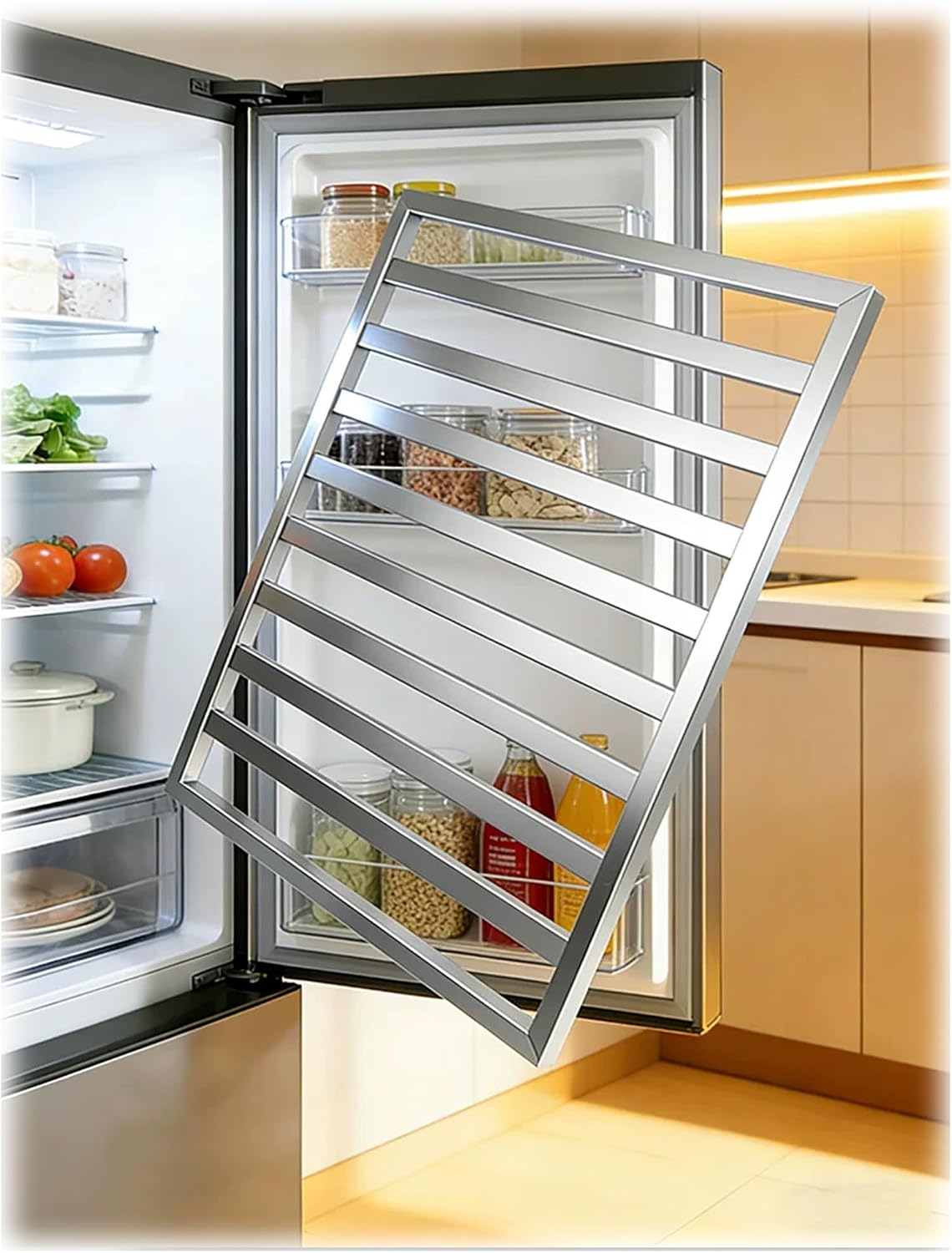 Gefrierregal Gefrierschrank, Silber