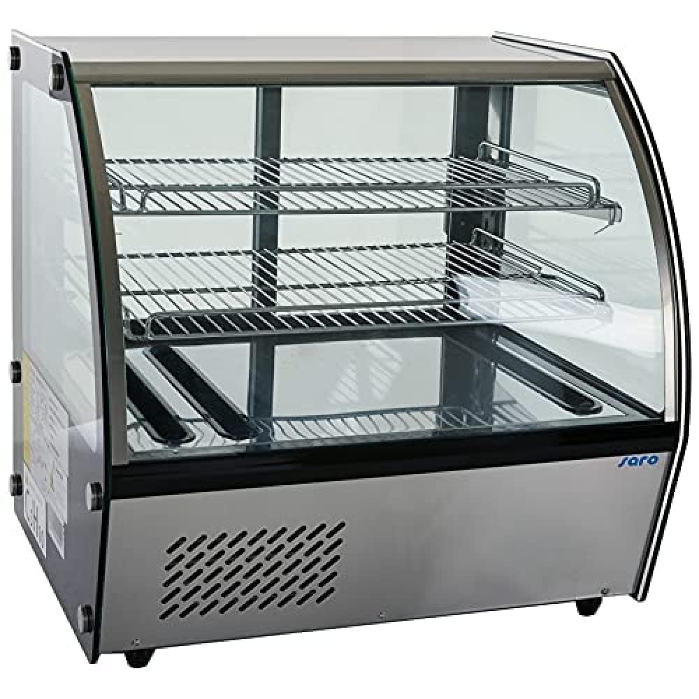Wohnzimmerschrank Tisch, Grau, Kühlvitrine Modell LISETTE 160