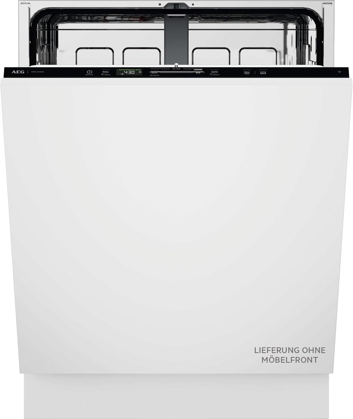 Vollintegrierter Geschirrspüler, 60 cm, 44 dB, 8,4 L, Silber, AEG 7000, smarte WiFi Spülmaschine, flexible Körbe & effiziente Reinigung