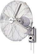 Metall Im Retro-Stil mit Fernbedienung, 30,5 cm, Weiß, Wandventilator, mechanischer 3-Gang-Wandmontage, oszillierender Ventilator für Industrie