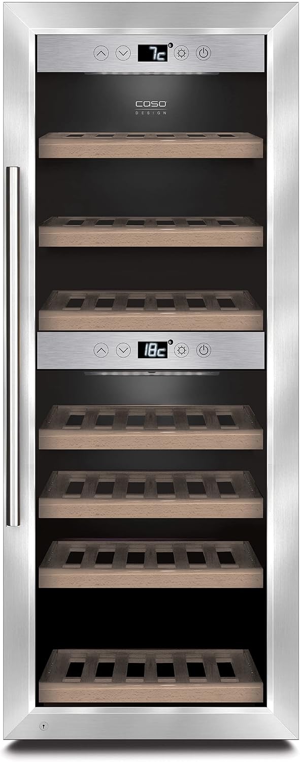 Caso Tablet, Silber, Wine cooler WineComfort 380 Smart Showcase, Bottles capacity 38, Cooling type COMPRESSOR TECHNOLOGY