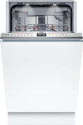 Bosch Geschirrspüler, 10 Maßgedecke, 45 cm, Silber, SPV6ZMX17E Serie 6, vollintegrierbar, DuoPower - intensive Reinigung