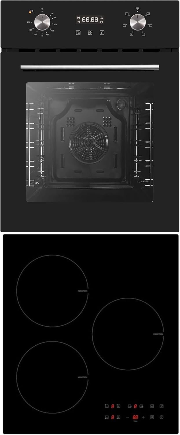PKM Backofen, Schwarz, Einbauherd Set