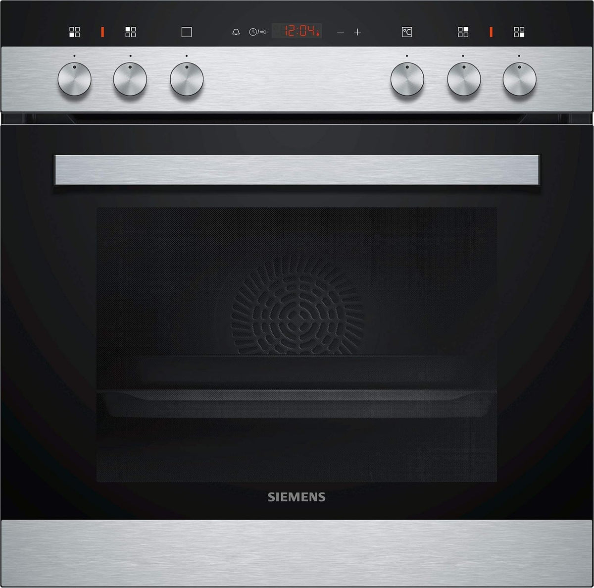 Siemens Backofen, 60 x 60 cm, Silber, iQ100 Einbauherd Edelstahl 3D Heißluft HE113FBS2
