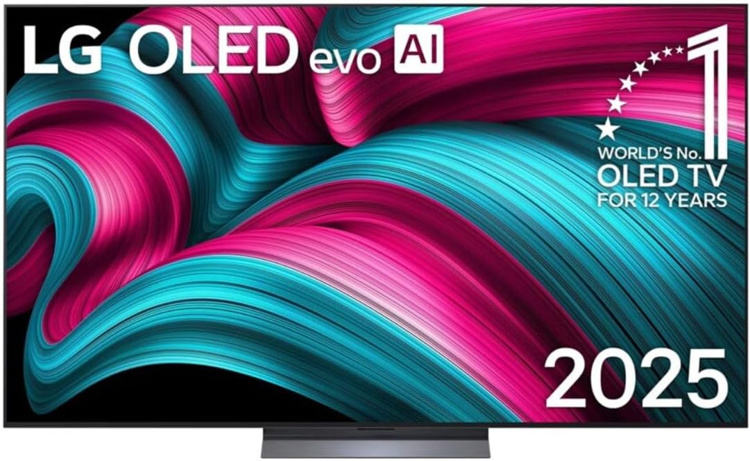LG Fernseher, 55 Zoll, Schwarz, Smart TV, OLED55C5ELB.AEU Smart TV OLED EVO AI C5 4K 2025