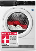 AEG Wärmepumpentrockner, 8 kg, Schwarz, Testsieger der Stiftung Warentest, Serie 9000 AbsoluteCarePlus - Daunentrocknung