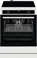 AEG Elektroherd, 60 cm, Schwarz, Standherd mit Induktions-Kochfeld /SteamBake