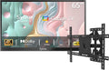 SYLVOX Fernseher, 65 Zoll, Schwarz, Smart TV, Outdoor TV mit Wandhalterung, Smart TV wasserdichte Outdoor, Unterstützung Google Assistant
