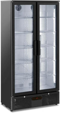 Royal Getränkekühlschrank, 458 l, 295 W, Weiß, Catering RC-BC004 Schwarzer, pulverbeschichteter Stahl Flaschenkühlschrank Kühlschrank