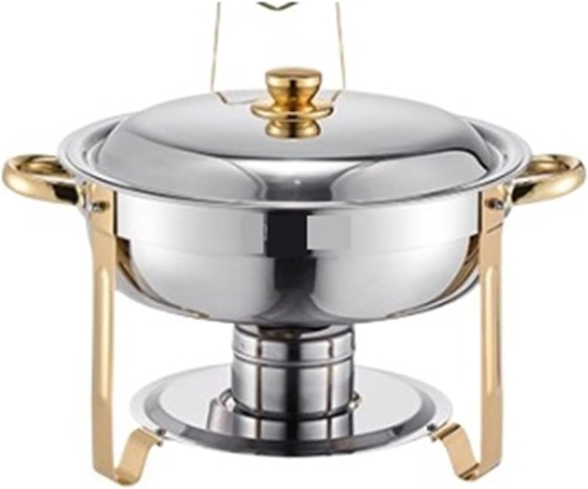 Chafing Buffetschrank, Silber/Gold, Dish Buffet-Set, Edelstahl-Chafer