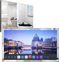 Soulaca Fernseher, 32 Zoll, Schwarz, Smart TV, 4K UHD Smart TV für Badezimmer, Digital/Analog-Tuner, Mirror Panel
