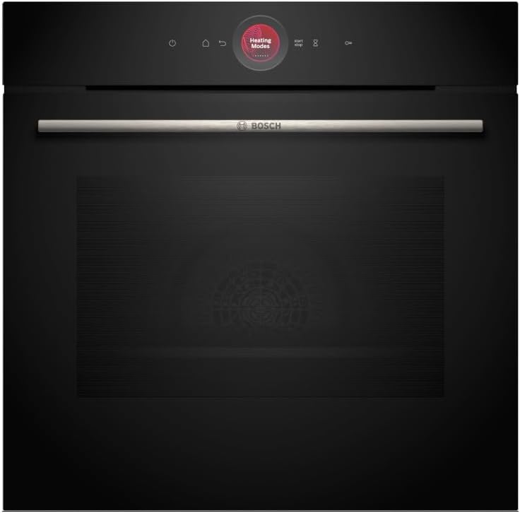 Bosch Backofen, 60 x 60 cm, Schwarz, HBG7721B2, Serie 8 Smarter Einbau-, Made in Germany, Pyrolyse & Hydrolyse Selbstreinigung